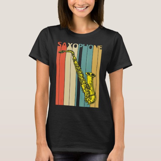 Saxophone Music Instrument T-shirt (Voorkant)