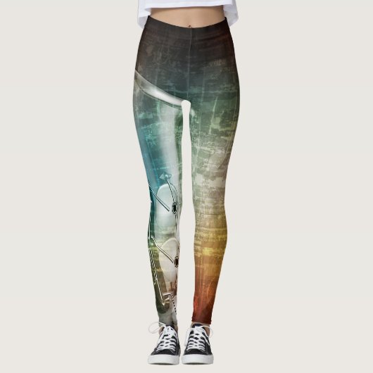 Saxophone Music Leggings (Voorkant)