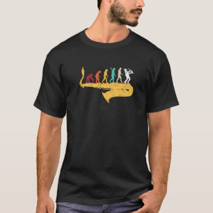 Saxophone Music Lover Human Evolution Saxophonist T-shirt