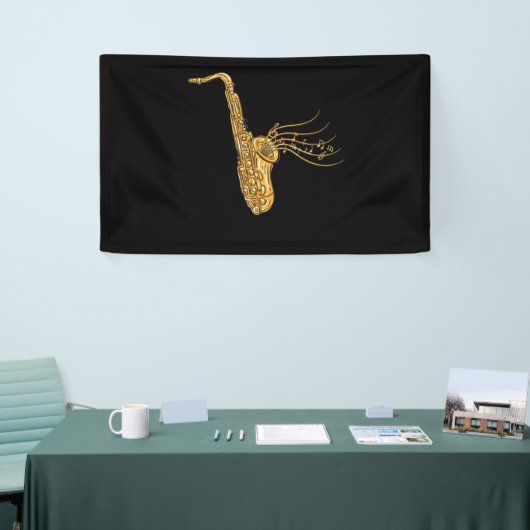 Saxophone Music Note Jazz Musicus Saxofonist Spandoek (Beurs)
