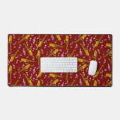 Saxophone Music Note Pattern Bureaumat (Keyboard & Muis)