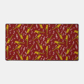 Saxophone Music Note Pattern Bureaumat (Voorkant)