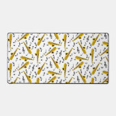 Saxophone Music Note Pattern Bureaumat (Voorkant)