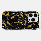Saxophone Music Note Pattern Case-Mate iPhone Case (Achterkant (horizontaal))