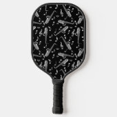 Saxophone Music Note Pattern Pickleball Paddle (Achterkant)