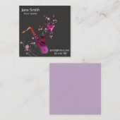 Saxophone Music Teacher freelance Music tutor Vierkante Visitekaartje (Voorkant / Achterkant)