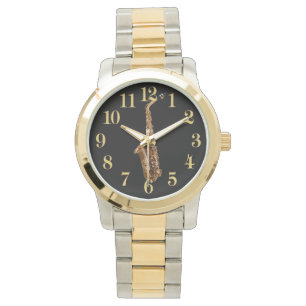 Saxophone Music-Thleed Musician's Gift Horloge