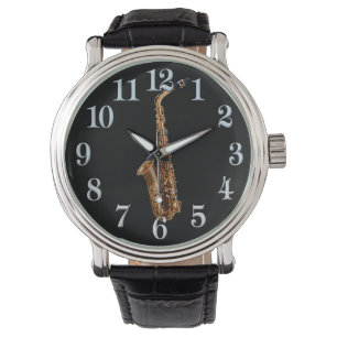 Saxophone Music-Thleed Musician's Gift Horloge