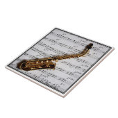 Saxophone Music Tile Tegeltje (Zijkant)