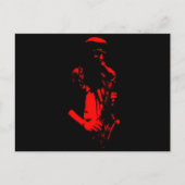 Saxophone Musician Artwork Briefkaart (Voorkant)