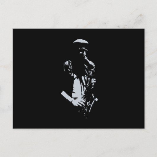 Saxophone Musician Artwork Briefkaart (Voorkant)