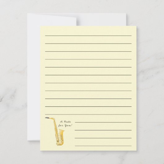 Saxophone Musician Band Teacher Bedankt voor je ka (Achterkant)