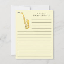 Saxophone Musician Band Teacher Bedankt voor je ka