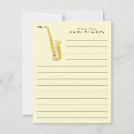 Saxophone Musician Band Teacher Bedankt voor je ka