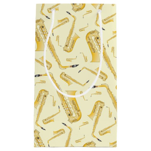 Saxophone Musician Band Teacher Klein Cadeauzakje (Voorkant)