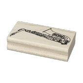 Saxophone Musician Band Teacher Rubber Stamp Rubberstempel (Stempel)