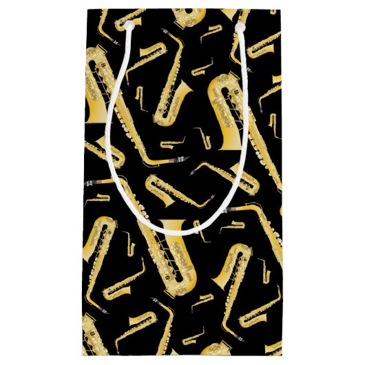 Saxophone Musician Band Teacher Small Gift Bag Klein Cadeauzakje (Voorkant)