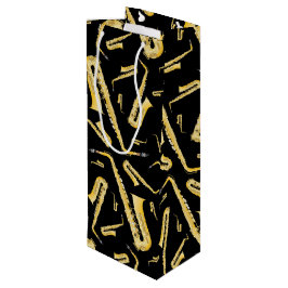 Saxophone Musician Band Teacher Wine Gift Bag Wijn Cadeautas