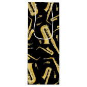 Saxophone Musician Band Teacher Wine Gift Bag Wijn Cadeautas (Voorkant)