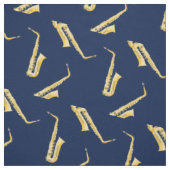Saxophone Musician Room Decor Blue Stof (Swatch)