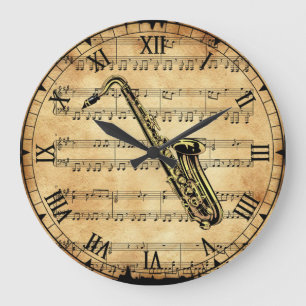 Saxophone~ — Muziekachtergrond~uniek Grote Klok