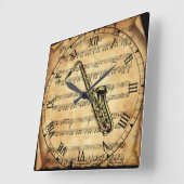 Saxophone~ — Muziekachtergrond~uniek Vierkante Klok (Hoek)