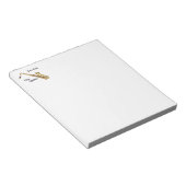 Saxophone Note Pad Notitieblok (Schuin)