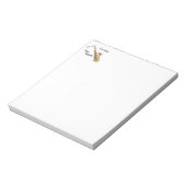 Saxophone Note Pad Notitieblok (Linkerzijde)