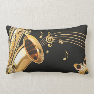 Saxophone notes kussen