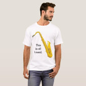 Saxophone Nut T-shirt (Voorkant volledig)