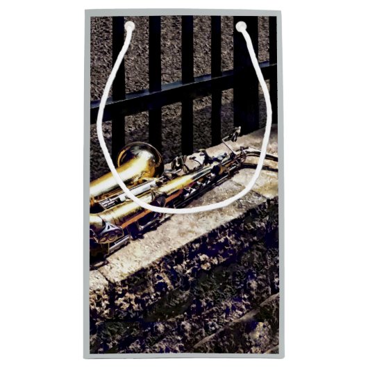 Saxophone on Wall Klein Cadeauzakje (Achterkant)