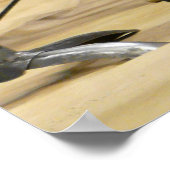 Saxophone over de stand van zaken in Jazz Overwegi Poster (Hoek)