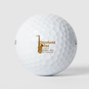 Saxophone pa is een normale vader, maar koeler golfballen