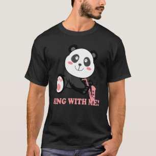 Saxophone Panda Beer Singing & Palling Instrument T-shirt