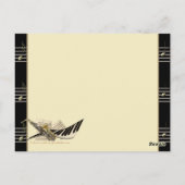 Saxophone & Piano Music Briefkaart (Achterkant)