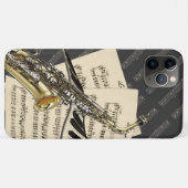 Saxophone & Piano Music Case-Mate iPhone Case (Achterkant (horizontaal))
