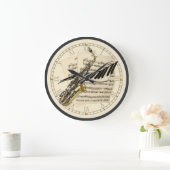 Saxophone & Piano Music Design Wall Clock Grote Klok (Huis)
