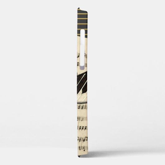Saxophone & Piano Music Illustration Case-Mate iPhone Case (Achterkant / Links)