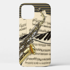 Saxophone & Piano Music Illustration Case-Mate iPhone Case