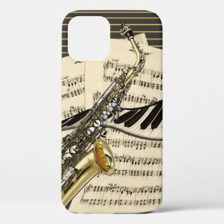 Saxophone & Piano Music Illustration Case-Mate iPhone Case