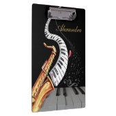 Saxophone Piano Music Luxury, gepersonaliseerd Klembord (Rechts)