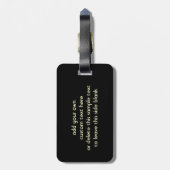 Saxophone & Piano Music op maat Bagagelabel (Achterkant verticaal)