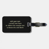 Saxophone & Piano Music op maat Bagagelabel (Achterkant horizontaal)