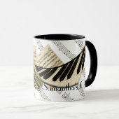 Saxophone & Piano Music op maat Mok (Voorkant rechts)