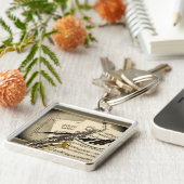 Saxophone & Piano Music Premium Sleutelhanger (Zijkant)