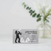 Saxophone Player Boogie Nights-Visitekaartje Visitekaartje (Staand voorkant)