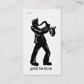 Saxophone Player Boogie Nights-Visitekaartje Visitekaartje (Achterkant)