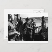 Saxophone Player Briefkaart (Voorkant / Achterkant)