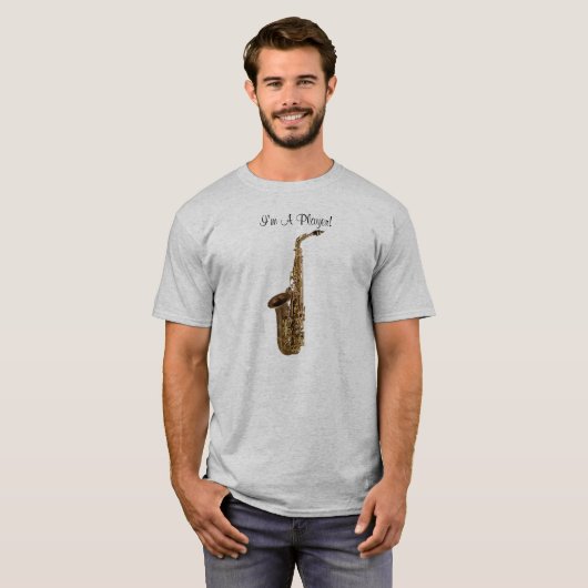 SAXOPHONE Player Fun Music Lover Shirt (Voorkant volledig)