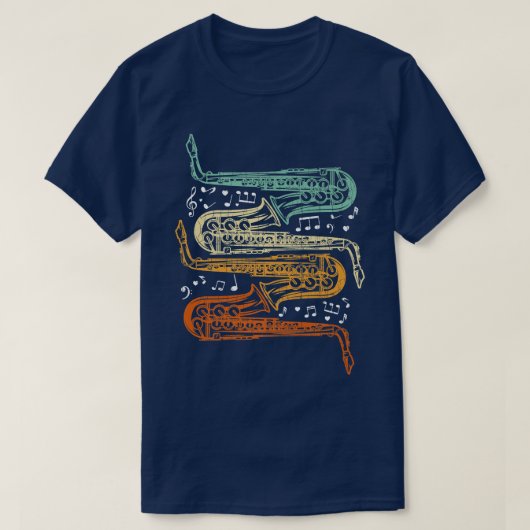 Saxophone Player Funny Jazz Music Musicus T-shirt (Design voorkant)